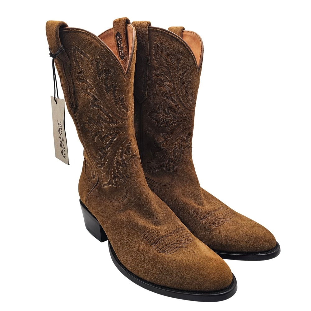 Ariat Bench Made James Western Boot Mens 11.5D Roughout Leather  Artisan NWT New